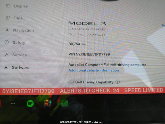 Tesla Model 3 Long Range 2018 5YJ3E1EB7JF117799 Image 8