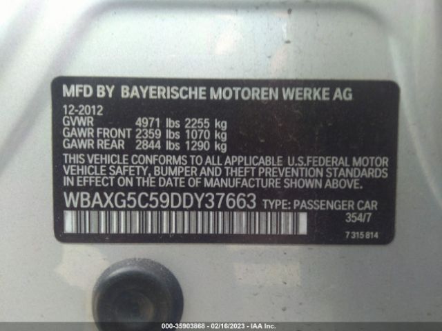WBAXG5C59DDY37663 BMW 5 Series 528i