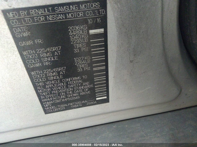 Nissan ROGUE S 2017 KNMAT2MTXHP513349 Image 10