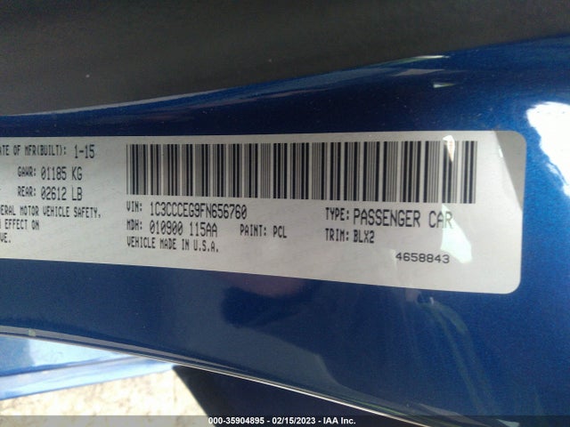Chrysler 200 C 2015 1C3CCCEG9FN656760 Image 9