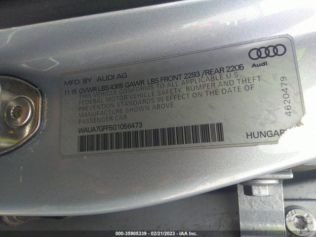 WAUA7GFF5G1056473 Audi A3 1.8t Premium