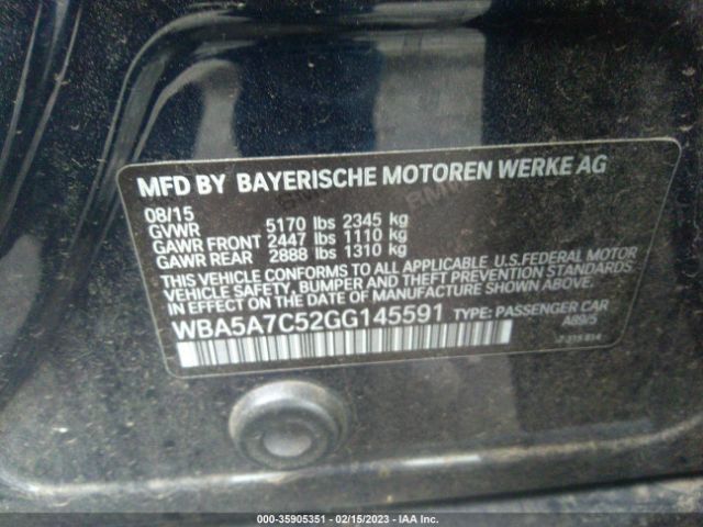 WBA5A7C52GG145591 BMW 5 Series 528i Xdrive