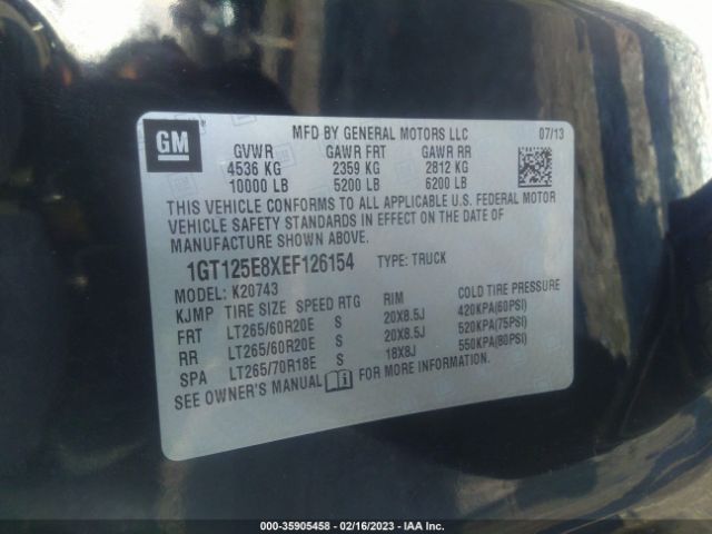 1GT125E8XEF126154 GMC Sierra 2500hd Denali