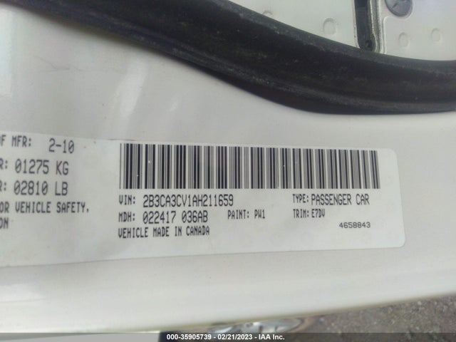 Dodge Charger Sxt 2010 2B3CA3CV1AH211659 Image 10
