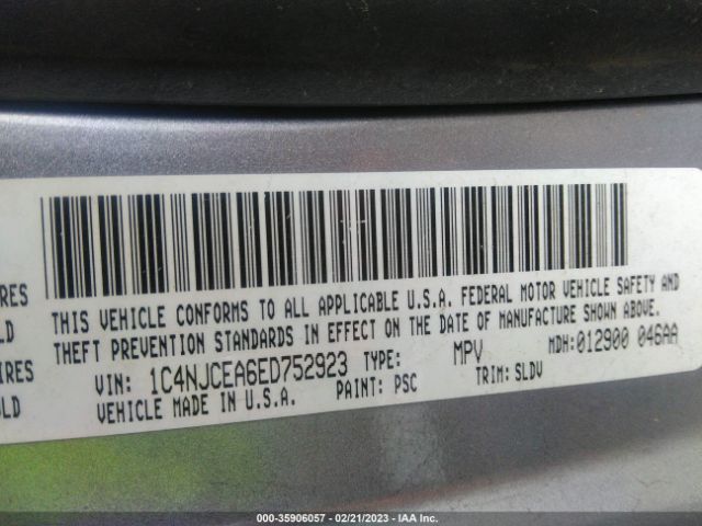 1C4NJCEA6ED752923 Jeep Compass High Altitude