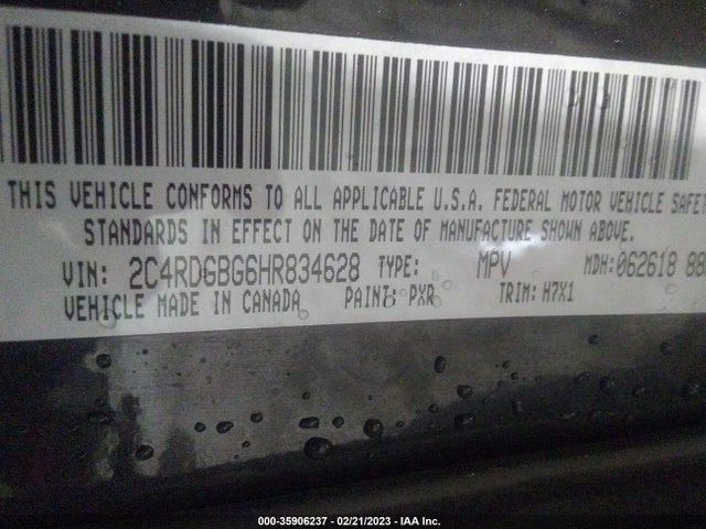 Dodge Grand Caravan Se 2017 2C4RDGBG6HR834628 Image 9