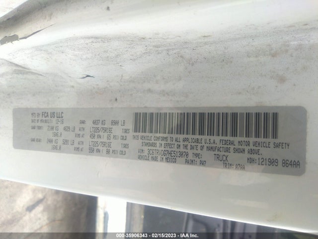 RAM Promaster Cargo Van 2017 3C6TRVDG7HE513070 Image 9