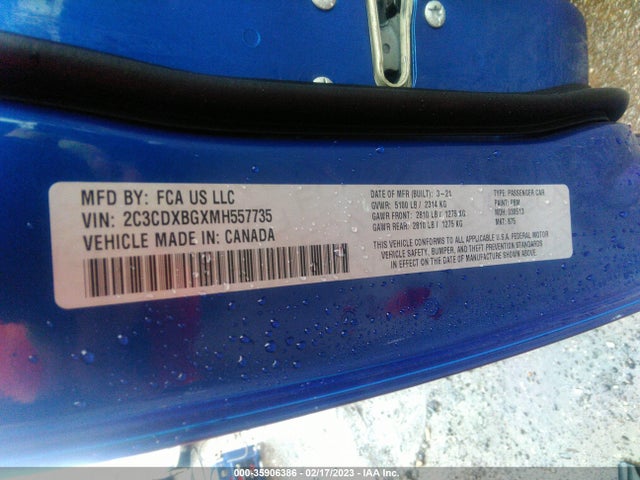 Dodge Charger Sxt 2021 2C3CDXBGXMH557735 Image 9