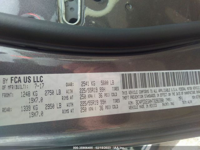 3C4PDDEG0HT696390 Dodge JOURNEY GT
