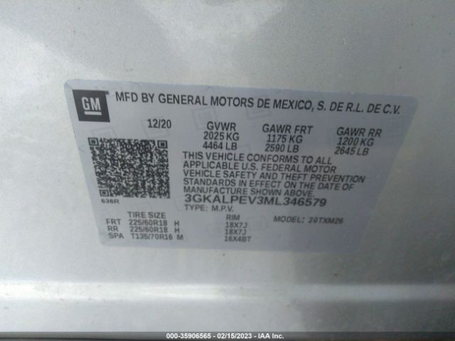 3GKALPEV3ML346579 GMC Terrain Slt