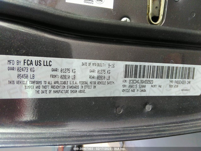 Dodge Charger 2016 2C3CDXGJ3GH332923 Image 10