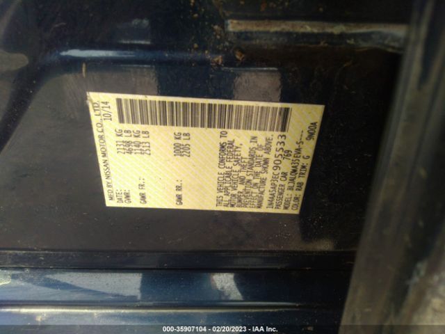 1N4AA5AP3EC905533 Nissan Maxima 3.5 S