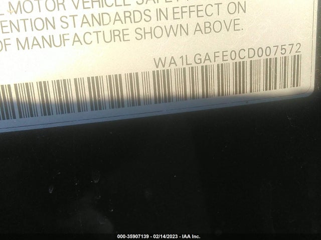 WA1LGAFE0CD007572 Audi Q7 3.0t Premium Plus