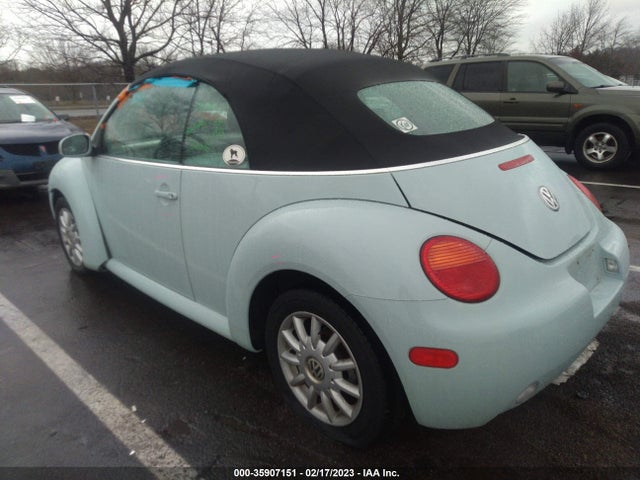 2005 VOLKSWAGEN NEW BEETLE CONVERTIBLE GLS VIN: 3VWCM31Y05M310013