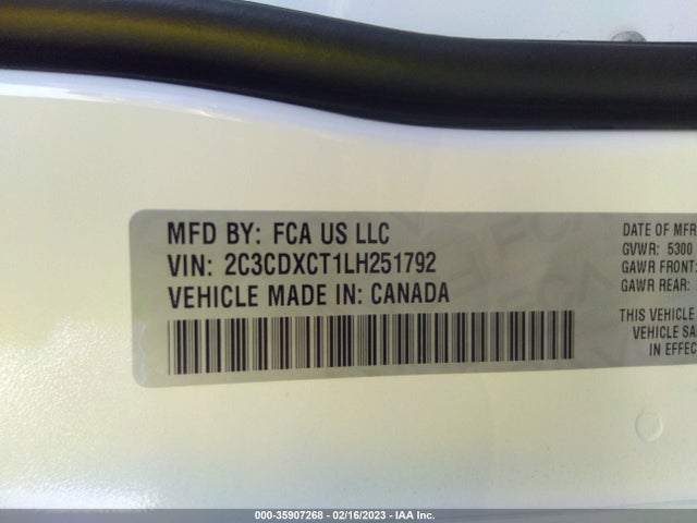 Dodge CHARGER R/T 2020 2C3CDXCT1LH251792 Image 9