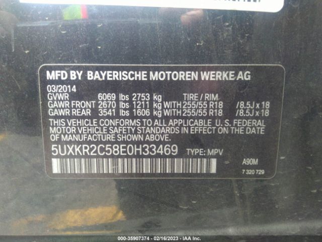 5UXKR2C58E0H33469 BMW X5 Sdrive35i