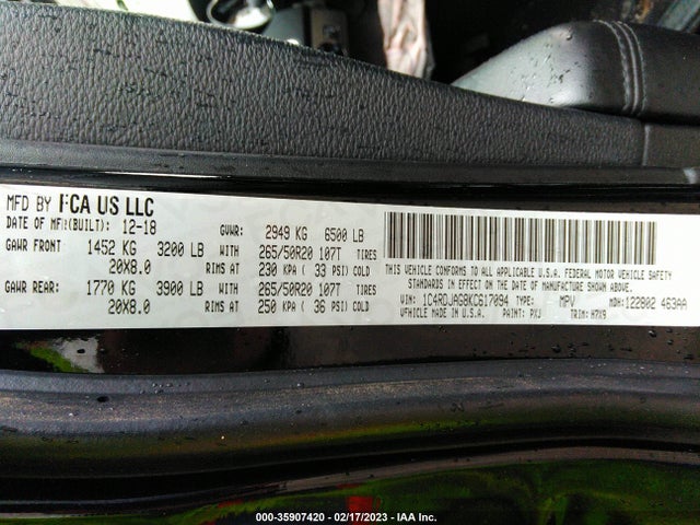 Dodge Durango Sxt Plus 2019 1C4RDJAG8KC617094 Image 9