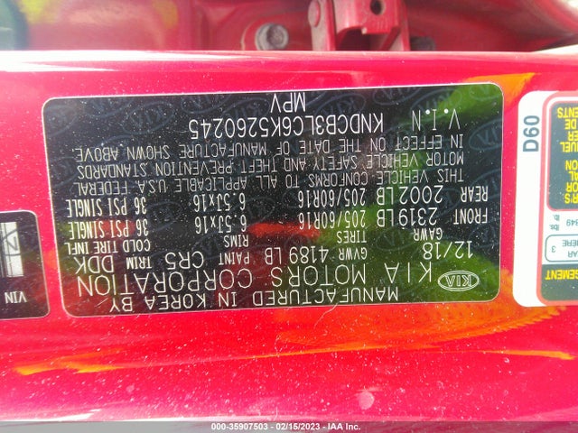 KIA NIRO LX 2019 KNDCB3LC6K5260245 Image 9