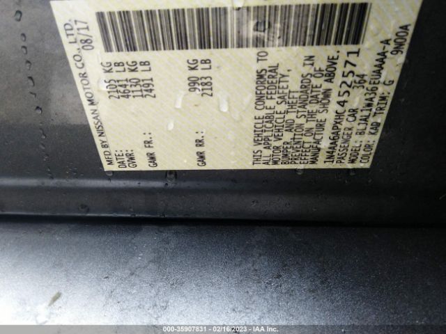 1N4AA6APXHC452571 Nissan Maxima Sr