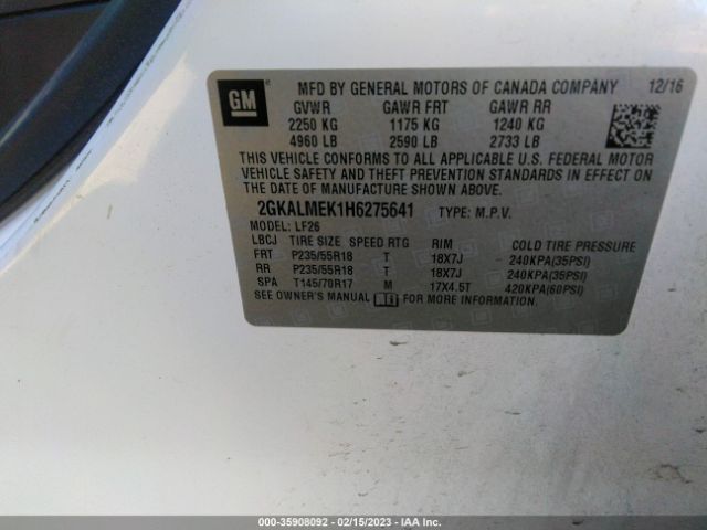 2GKALMEK1H6275641 GMC Terrain Sle