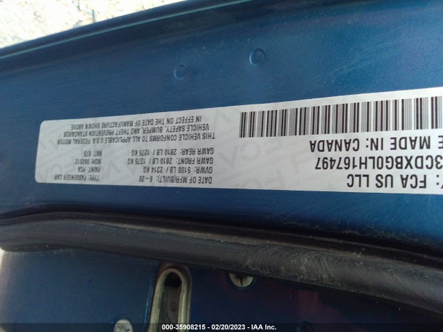 Dodge Charger Sxt 2020 2C3CDXBG0LH167497 Image 9