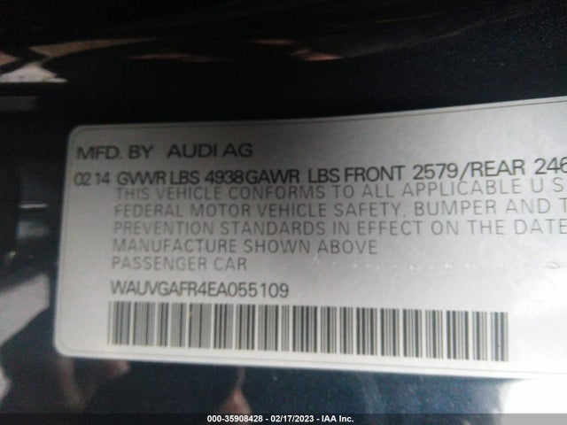 Audi S5 Prestige 2014 WAUVGAFR4EA055109 Image 9