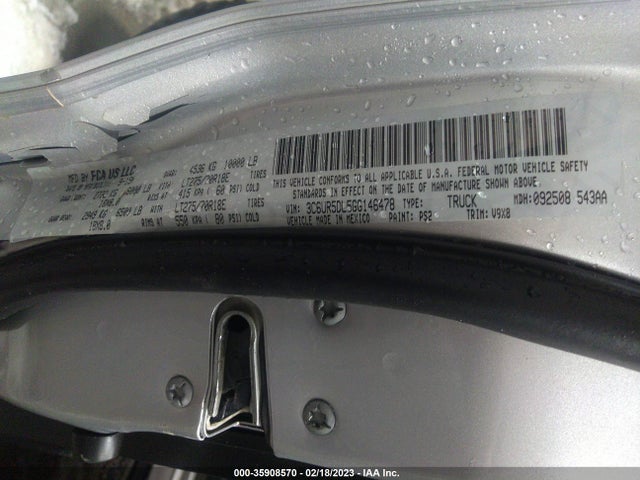 3C6UR5DL5GG146478 RAM 2500 Slt