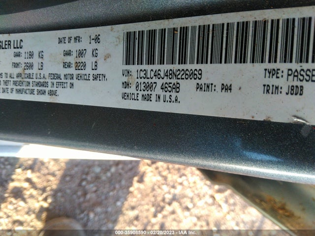 1C3LC46J48N226069 Chrysler SEBRING LX