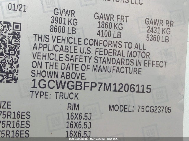Chevrolet EXPRESS CARGO VAN 2021 1GCWGBFP7M1206115 Image 10