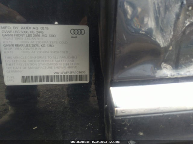 Audi Q5 Premium Plus 2015 WA1LFAFP2FA103603 Image 9