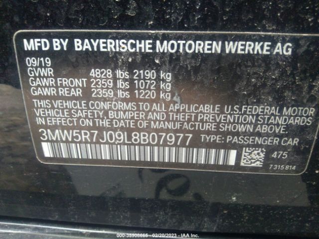 3MW5R7J09L8B07977 BMW 3 Series 330i Xdrive