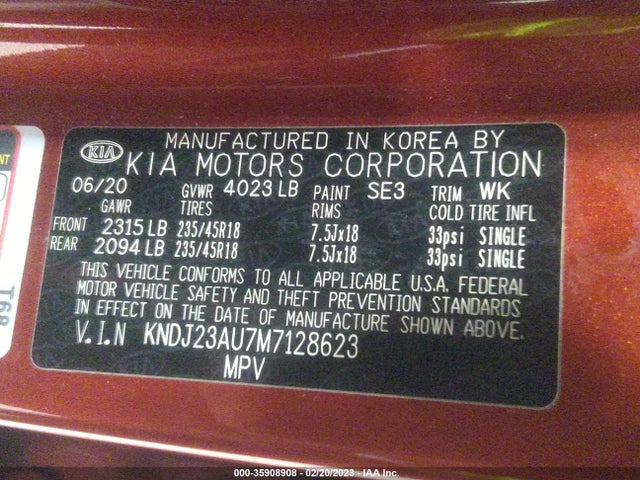 KIA Soul X-line 2021 KNDJ23AU7M7128623 Image 9