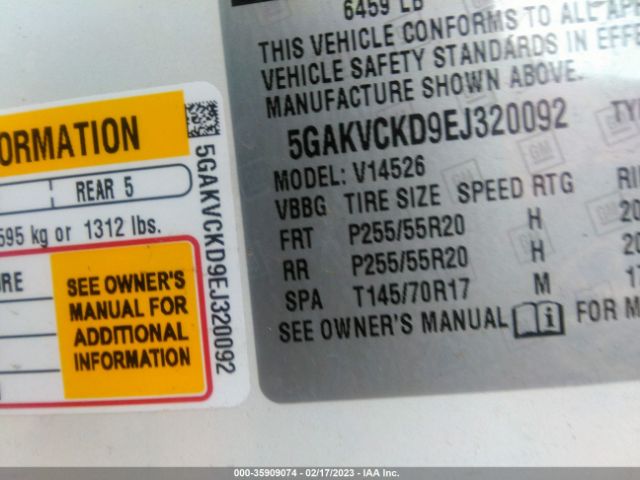 5GAKVCKD9EJ320092 Buick Enclave Premium