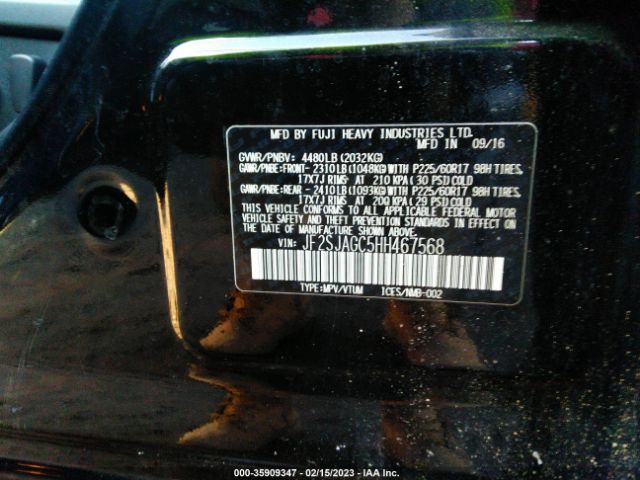 JF2SJAGC5HH467568 Subaru Forester Premium
