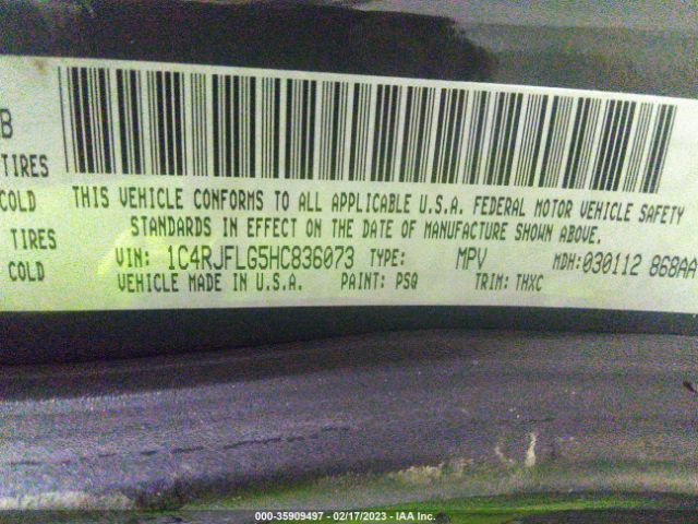 1C4RJFLG5HC836073 Jeep Grand Cherokee Trailhawk