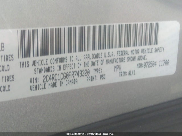 2C4RC1CG0FR743320 Chrysler Town & Country Touring-l
