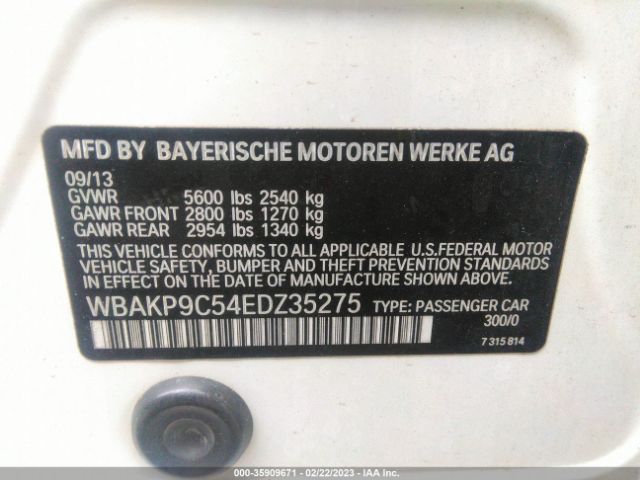 WBAKP9C54EDZ35275 BMW 5 Series 550i Xdrive