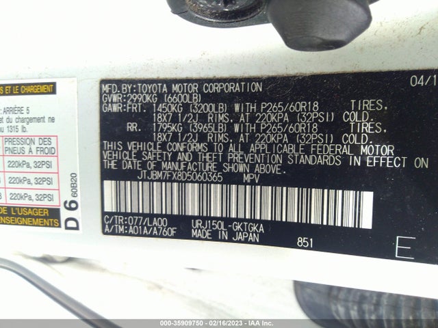 Lexus GX 460 2013 JTJBM7FX8D5060365 Image 10