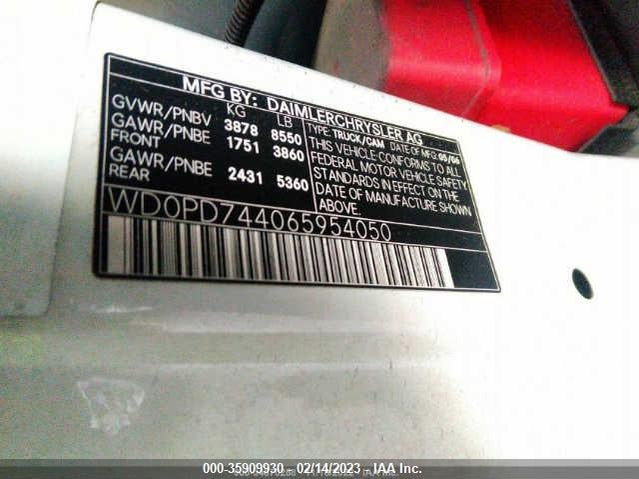Dodge Sprinter 2006 WD0PD744065954050 Image 10