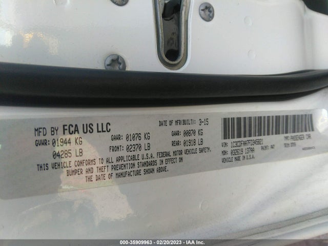 Dodge DART SE 2015 1C3CDFAA7FD345821 Image 10