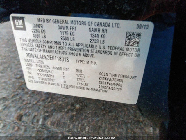Chevrolet EQUINOX LS 2014 2GNALAEK3E6118013 Image 9
