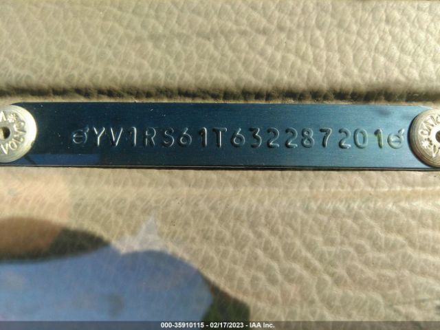 YV1RS61T632287201 Volvo S60 2.4l