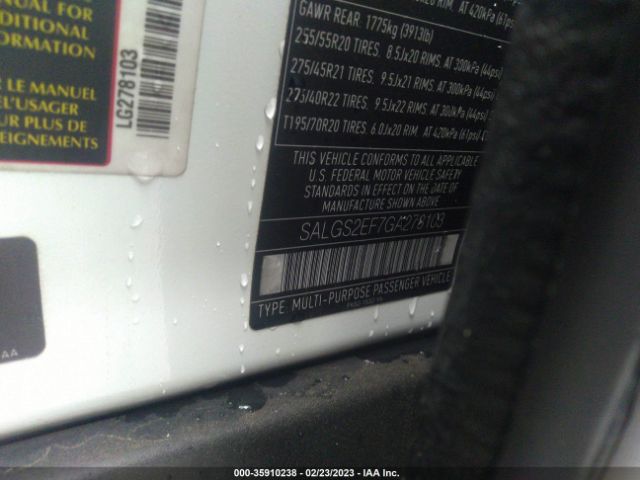 SALGS2EF7GA278103 Land Rover Range Rover Supercharged