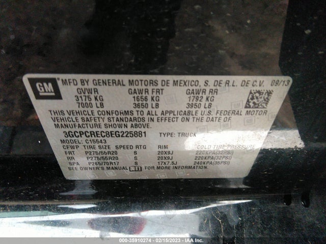 Chevrolet Silverado 1500 Lt 2014 3GCPCREC8EG225881 Image 9