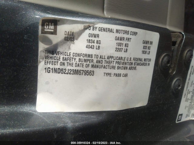 Chevrolet MALIBU 2003 1G1ND52J23M679563 Image 10