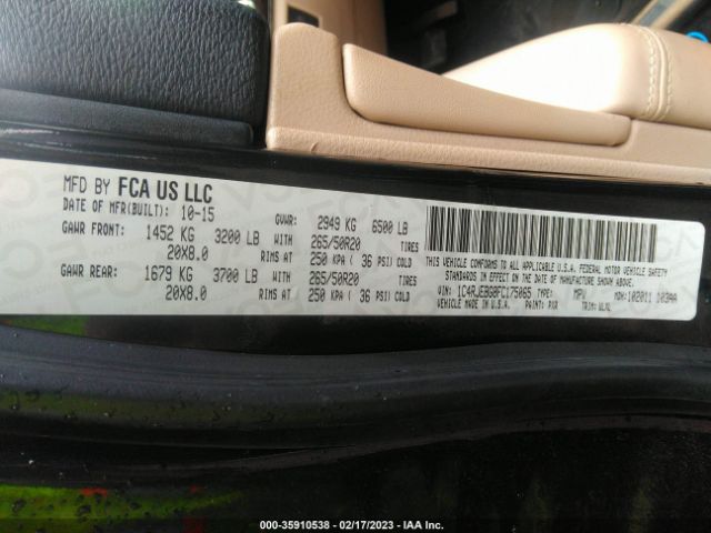 1C4RJEBG8FC175065 Jeep Grand Cherokee Limited