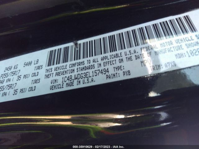 1C4BJWDG3EL157494 Jeep Wrangler Unlimited Sport