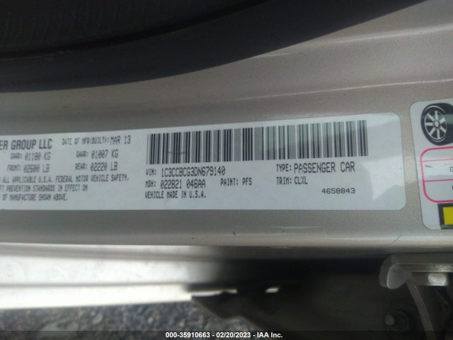 Chrysler 200 2013 1C3CCBCG3DN679140 Image 9