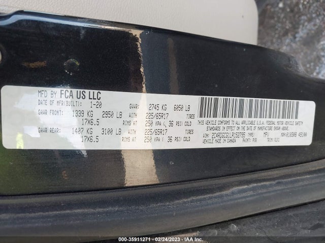 2020 Dodge Grand Caravan, VIN: 2C4RDGCG1LR152795