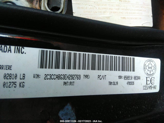2014 CHRYSLER 300 300S VIN: 2C3CCABG3EH292769